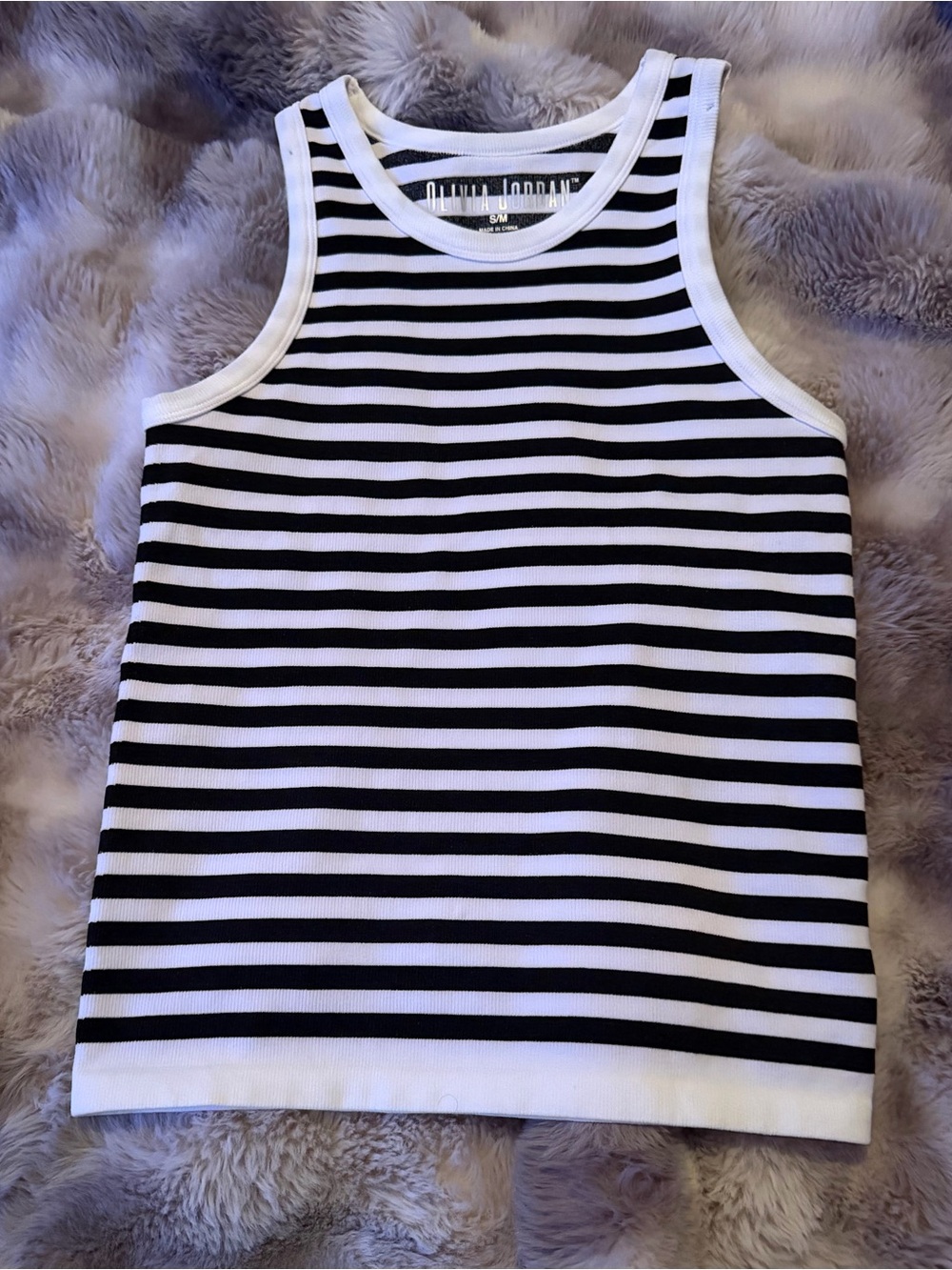 Olivia Jordan Striped Crop Top